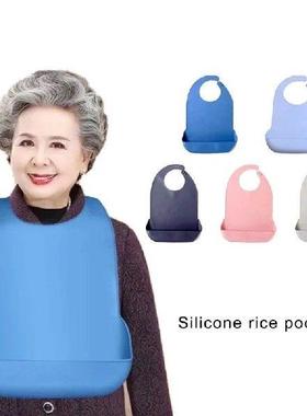 Full Coverage Adult Silicone Bibs Watertight & Soft Adult