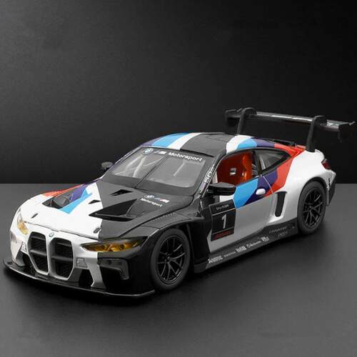 1:24 BMW M4 GT3 Alloy Sports Car Model Diecast Metal Toy Car