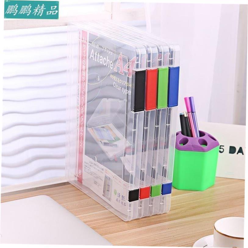 PortAble PlAstic folder A4 file storAge box sorting file
