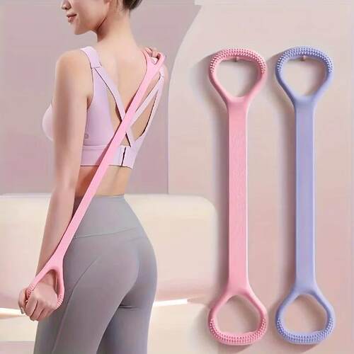 Silicone yoga resistance band - elastic fitness stching