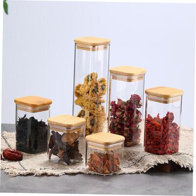 Screw Cap Mason Airtight Preserve Jars Glass Food Storage