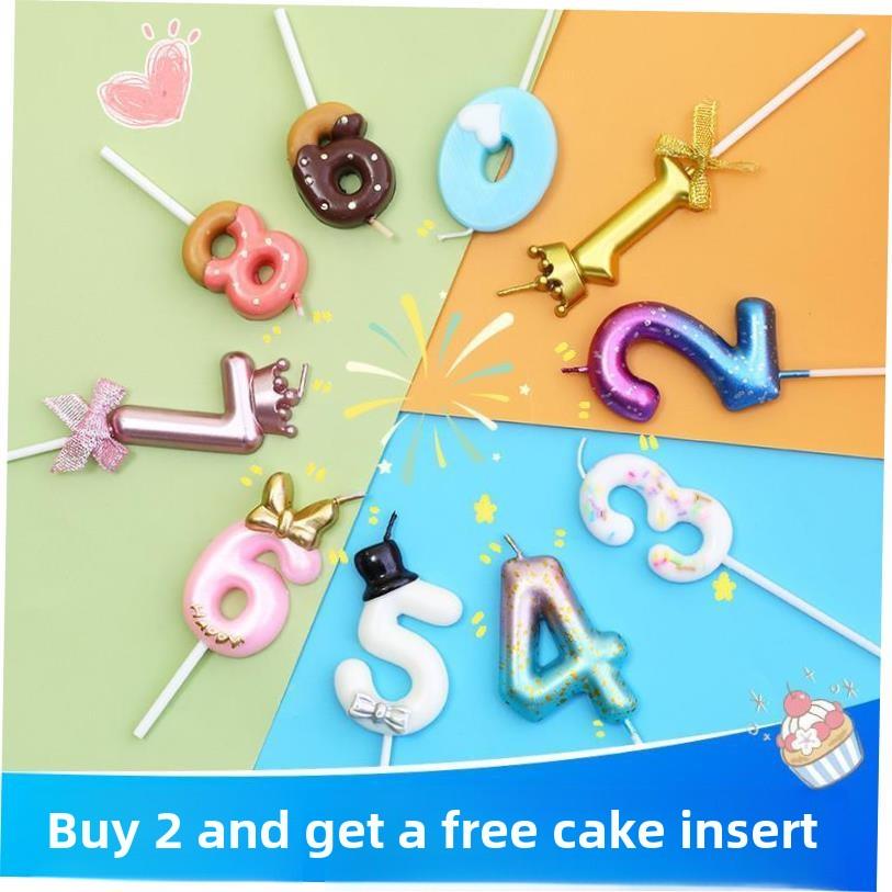 Birthday candles local gold bright gold pencil candle long