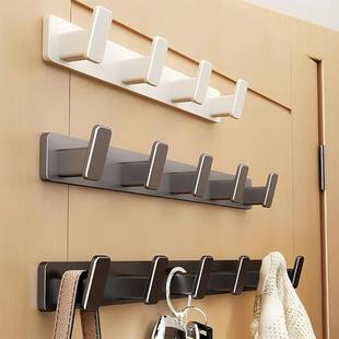 Coat Hook Wall Rack Hanger - Black Coat Rack with 5 Hooks Wa