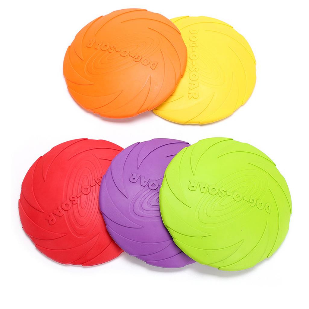 Pretty&Better Silicone Flying Saucer Dog Cat Toy Dog Game F