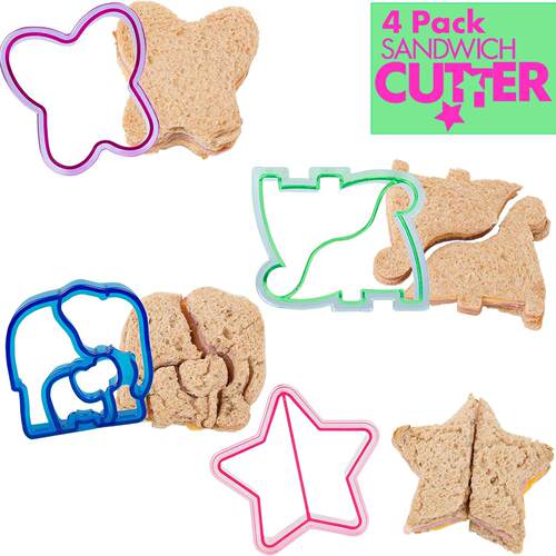 Sandwich Cutters for Kids Bread Crust Cookie School Lunches