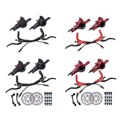 Hydraulic Disc Brakes Set Levers Universal Adapter