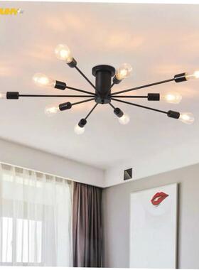 Semi Flush Mount Ceiling Lights Black Sputnik Ceiling Light