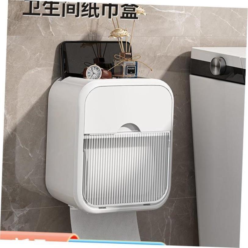 Toilet Tissue Paper Holder Shelf Bathroom kitchen Towel Roll