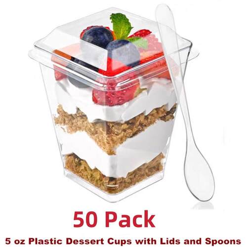 Plastic Dessert Cups Banana Pudding Mini Dessert Shooters