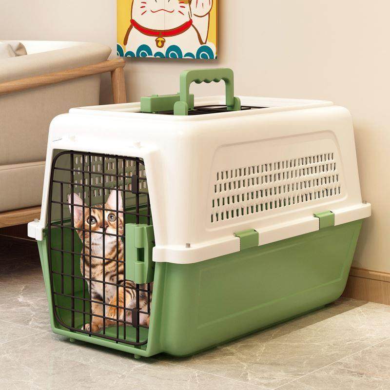 Dog Aviation Flight Box Cat Travel Cage Pet Carrier Crate