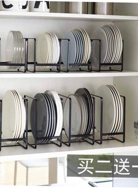 Cupboard dish rack table plate flatware storage rack drain