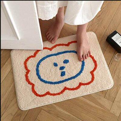 Cute Cartoon Home Bedroom Foot Mat Bathroom Bathroom Super A