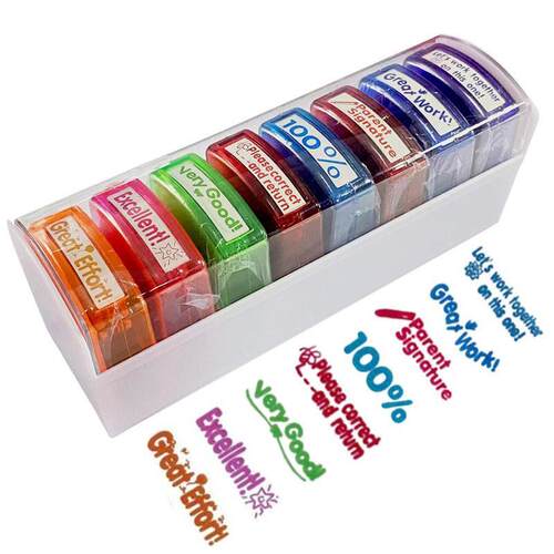 Rectangular Teacher Stamps for Grading Classroom Signature