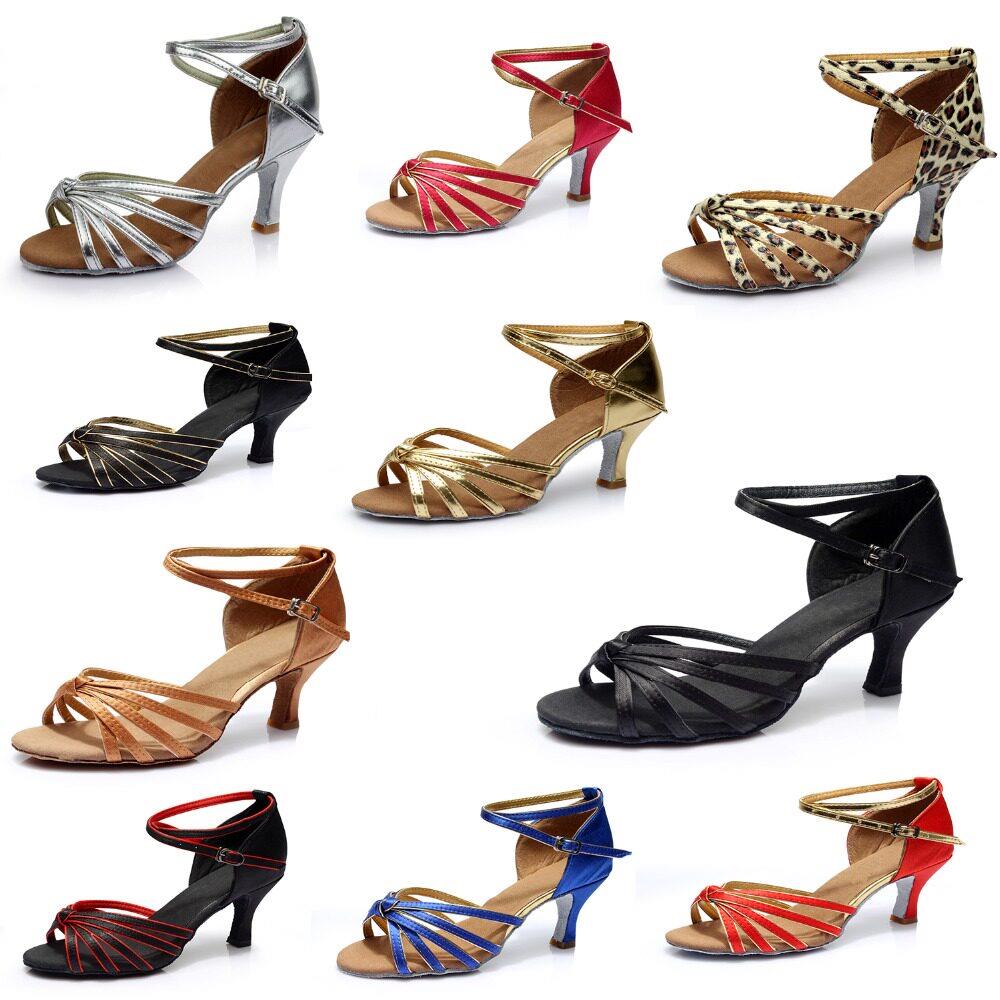Woman Salsa Latin Shoes Latin Dance Shoes Tango Ballroom Sal - 实物图