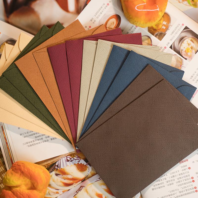 16 * 11.3CM Western style linen woven retro envelope