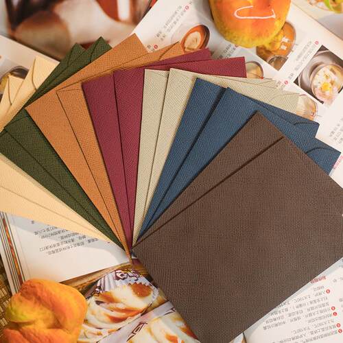 16 * 11.3CM Western style linen woven retro envelope