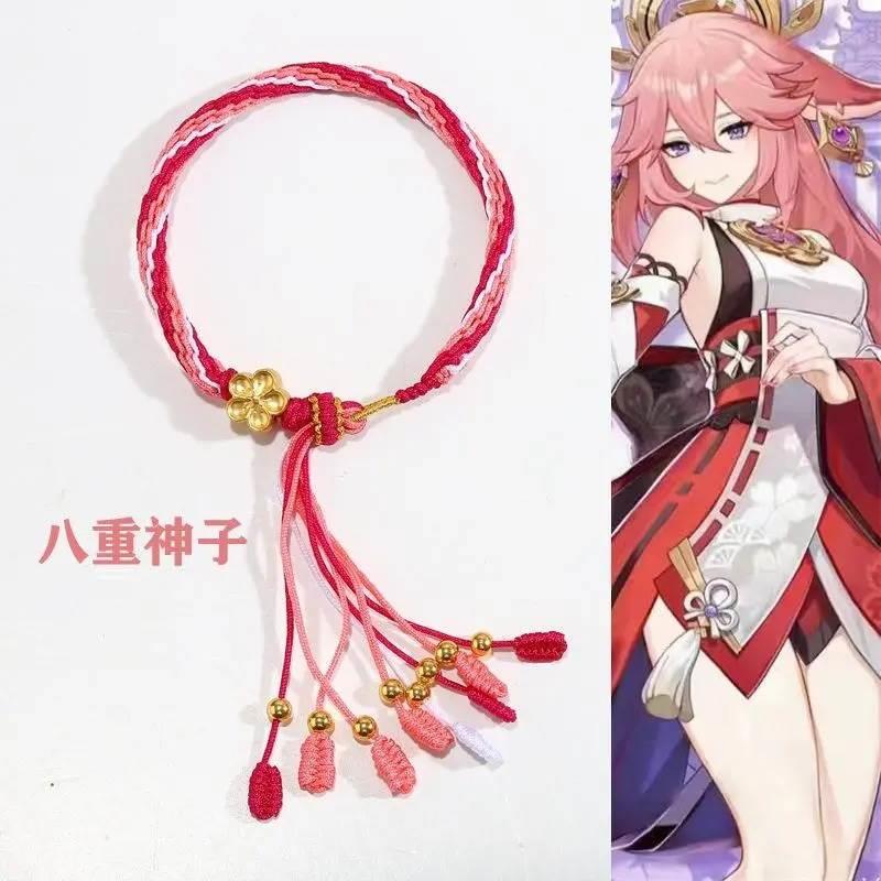 Genshin Impact Bracelet anime Weaving Hand Rope Impression D