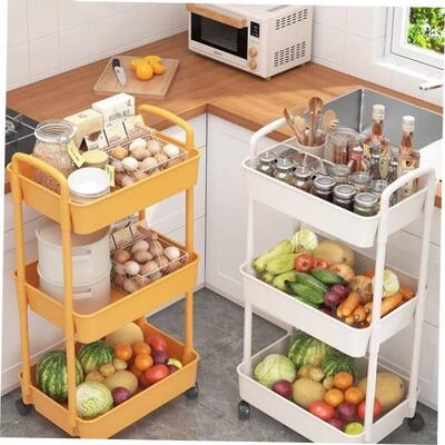 Trolley, kitchen rack,vegetable basket, toilet storage rack1