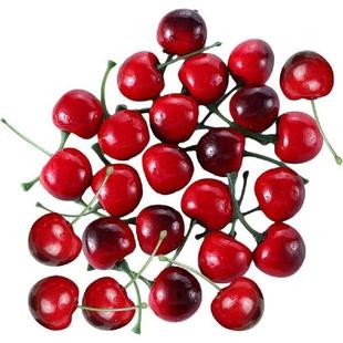 Cherries Fruit Mini Pcs Toys Fruits Lifelike Props Photo