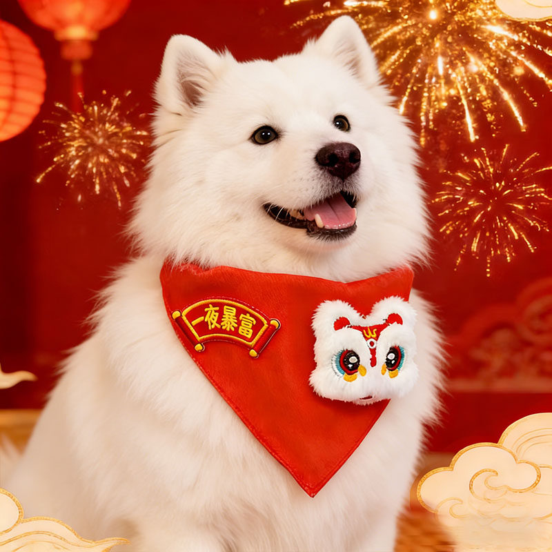 宠物狗狗新年围脖口水巾过年配饰喜庆装饰品围兜幼犬三角巾围兜,宠物/宠物食品及用品,围巾/口水巾,淘宝优惠券,粉丝福利购,淘宝优惠卷