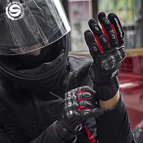 星空骑士夏季碳纤维男女摩托车