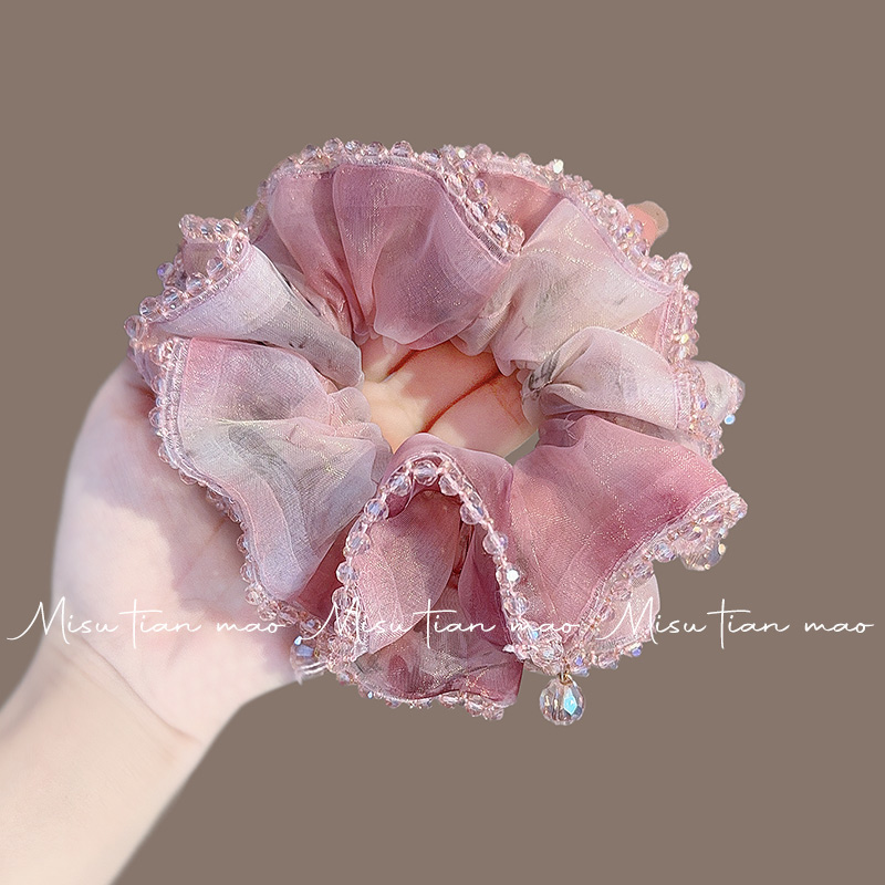 发圈女高级感慵懒风大肠头绳2025新款皮筋洋气时尚扎头发韩系发绳