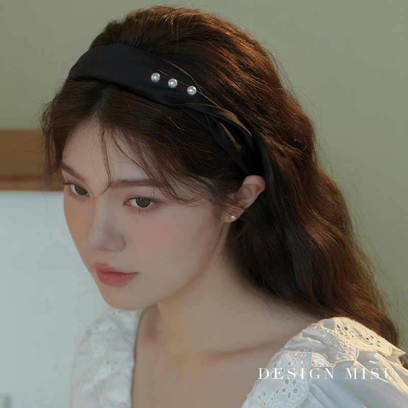 发箍女夏天2023新款头箍发卡头窟发捆珍珠高级感短发洗脸压发头饰