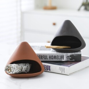 跨境Palo Santo holder陶瓷装饰品秘鲁圣木燃烧盘托盘圣木燃烧器