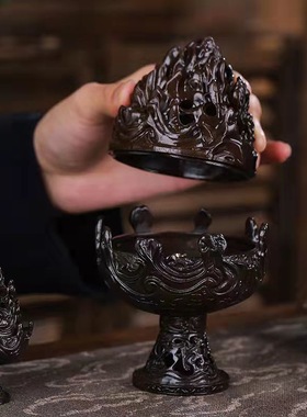 跨境合金镂空香炉家用茶室