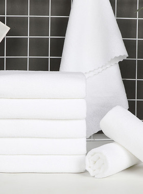 白色方巾 花边手帕毛巾擦鞋布幼儿园小方巾 酒店洗浴一次性白毛巾