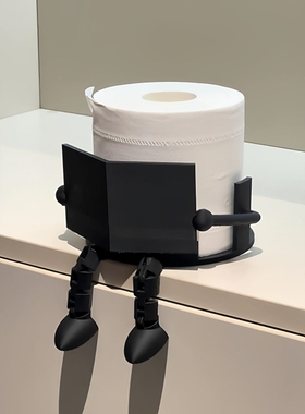 卫生纸架阅读搭子厕所卷筒卫生纸架3D打印创意纸巾收纳化妆室桌面