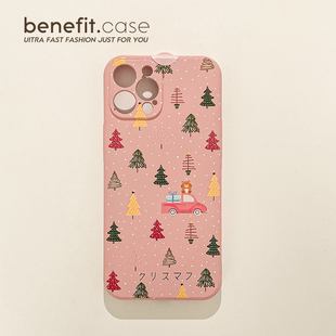 benefit韩风创意圣诞树合集17适用于iphone16promax苹果15PRO手机壳13新款 11全包xsmax硅胶xr防摔 14套12个性