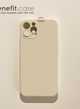 Benefit新简约ins风纯古董白17pro16适用苹果13promax手机壳iphone12mini套14promax防摔11xsmax个性xr情侣8