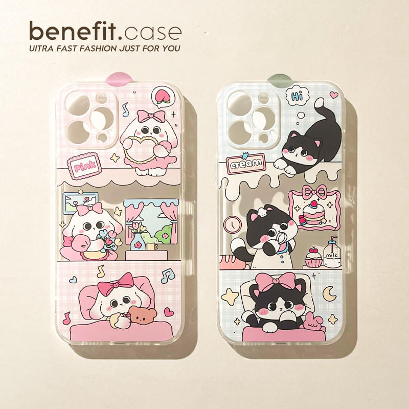 适用于苹果情侣卡通可爱