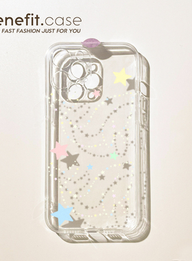 benefit韩风ins星星海豚17适用于iphone16promax苹果15PRO手机壳13新款14套12个性11透明xsmax硅胶xr防摔8pl