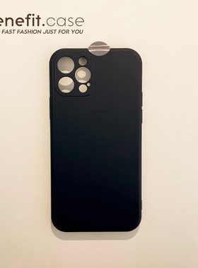 Benefit简约小众黑色17pro16适用苹果13promax高级手机壳iphone12mini防摔14promax高级11液态xs硅胶新xr创意