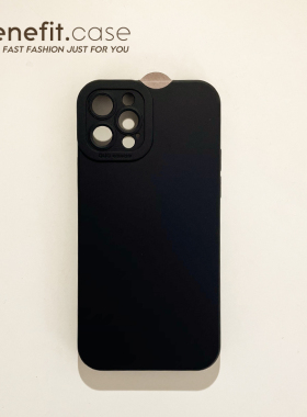 Benefit日韩ins风黑色纯色17pro16适用15苹果13promax手机壳14promax小众iphone12min软硅胶xsmax清新8plus