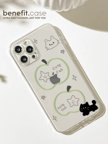 «Green Apple», apple, совместимый iPhone 15, iPhone15 Pro, силиконовый чехол для телефона, iphone, 16promax, защита при падении