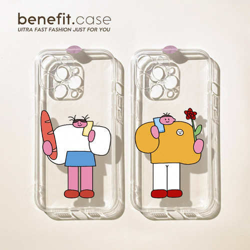 适用于苹果情侣卡通可爱