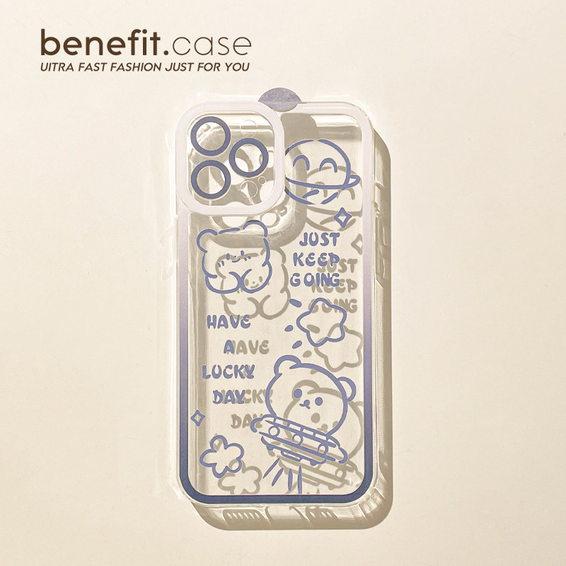 benefit硅胶苹果手机壳日韩