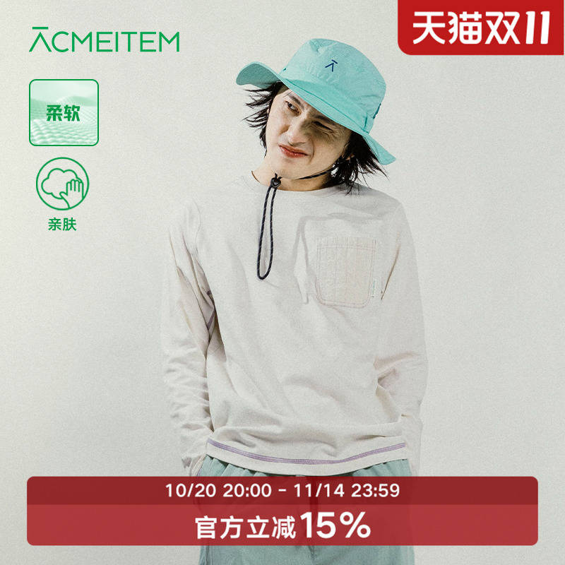 ACMEITEM爱棵米 春季户外运动亲子宽松长袖T恤圆领套头上衣男女