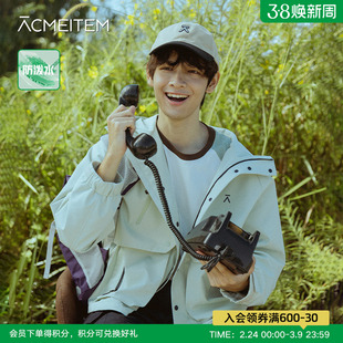 ACMEITEM爱棵米 户外防泼水软壳衣休闲工装防风夹克外套扩版男女