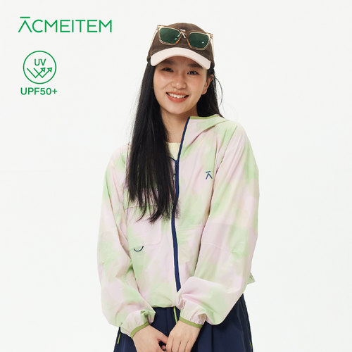 ACMEITEM爱棵米 户外亲子轻量UPF50+防晒外套宽松连帽皮肤衣男女