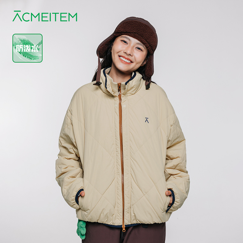 ACMEITEM爱棵米 户外亲子防泼水立领棉服保暖宽松秋冬外套男女