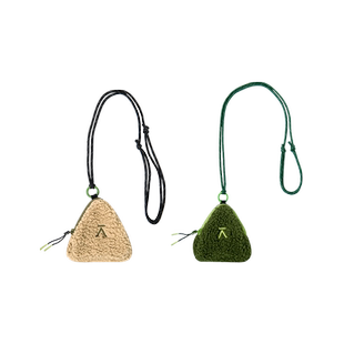 ACMEITEM爱棵米 秋冬颗粒绒三角包小巧挂脖耳机收纳包