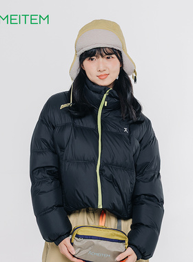 ACMEITEM爱棵米 户外新款女羽绒服短款保暖轻便立领90白鸭绒外套