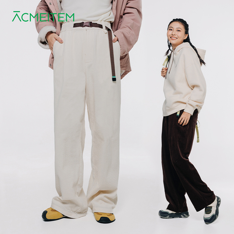 ACMEITEM爱棵米 秋冬亲子灯芯绒直筒休闲裤复古长裤宽松女士