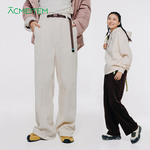 ACMEITEM爱棵米 秋冬亲子灯芯绒直筒休闲裤复古长裤宽松女士