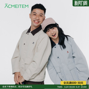 ACMEITEM爱棵米 设计上衣男女 户外撞色翻领夹克外套运动休闲扩版