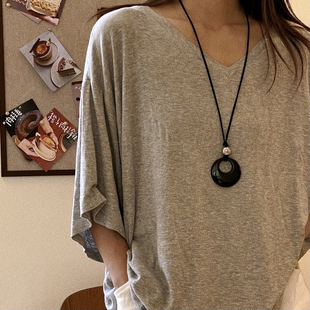 尼泊尔琉璃项链吊坠银珠长款黑玛瑙新中式复古小众设计高级锁骨链